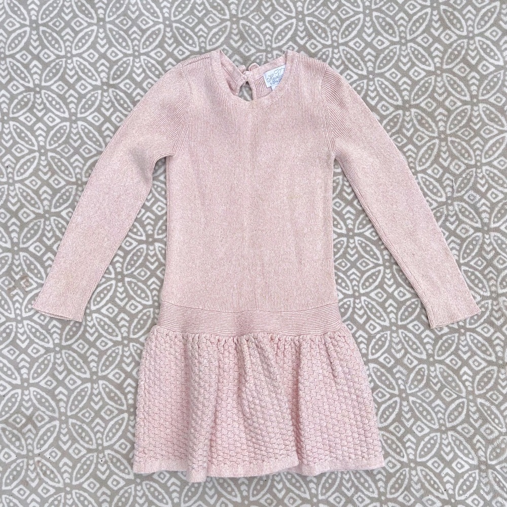 Charming Pink Kids Casual Dress